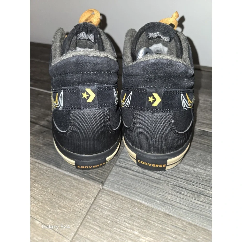 Converse Coolidge Mid Black And Gold Men's Size 11 Suede Sneakers - Picture 4 of 8